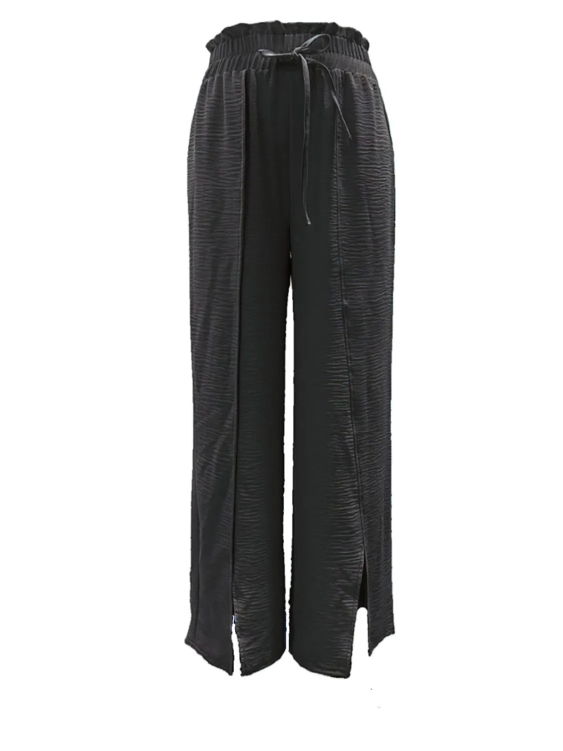 Slit Wide Leg Pants - Roe Creation