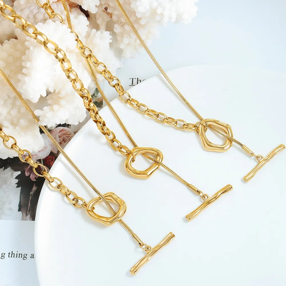 Titanium Steel Chain Necklace - Roe Creation