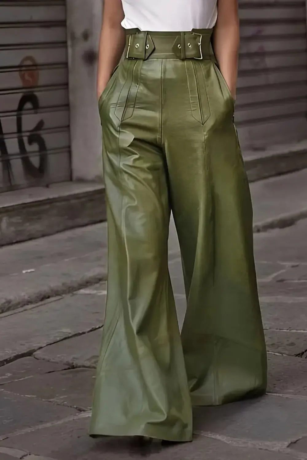 High Waist Wide Flare Pants - Roe Creation