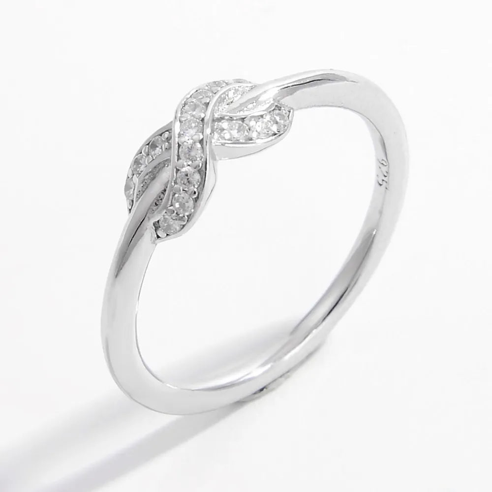 925 Sterling Silver Zircon Geometric Ring - Roe Creation