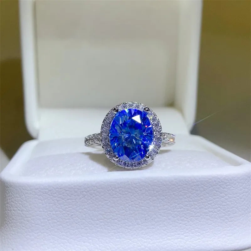 5 Carat Moissanite 925 Sterling Silver Ring - Roe Creation