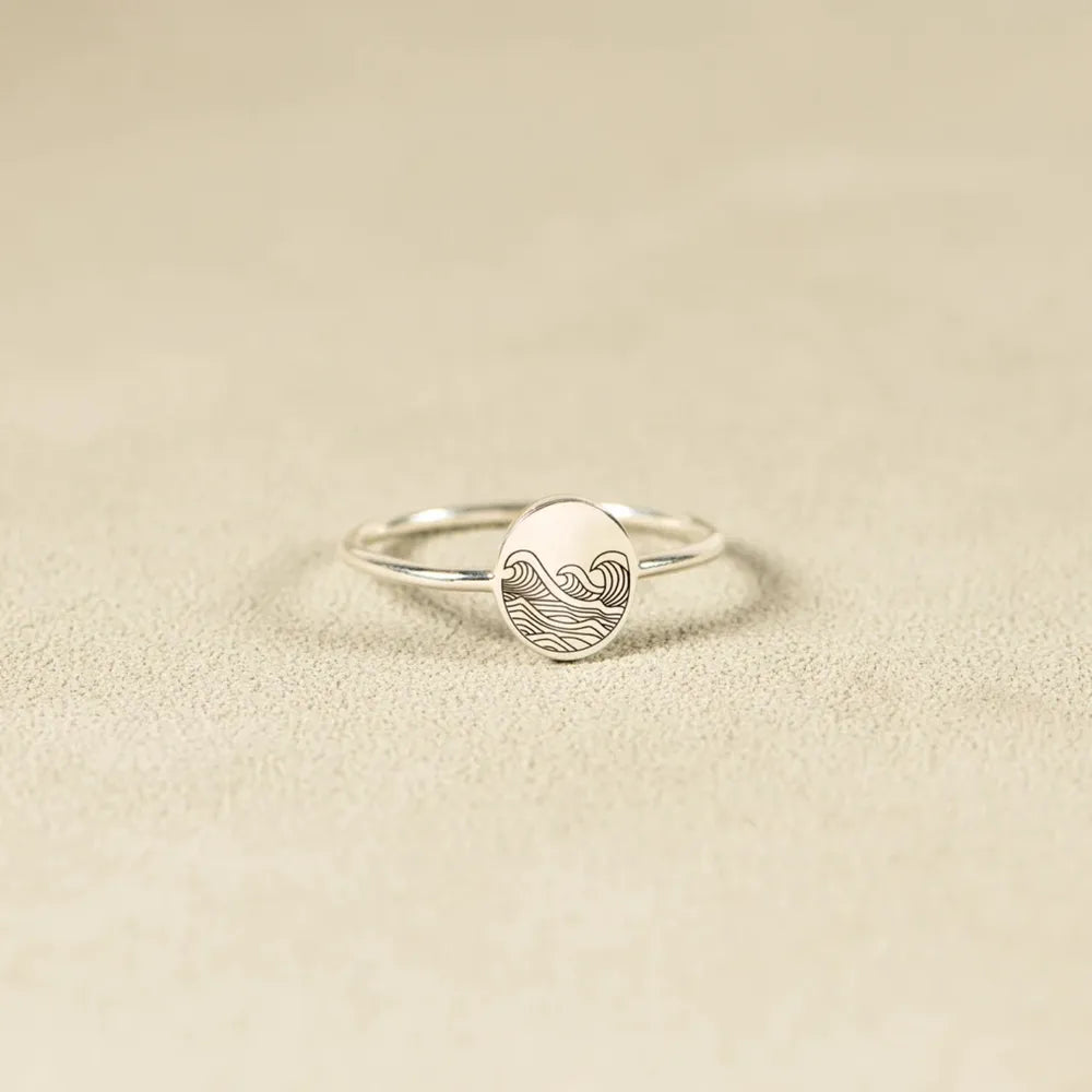 925 Sterling Silver Signet Ring - Roe Creation