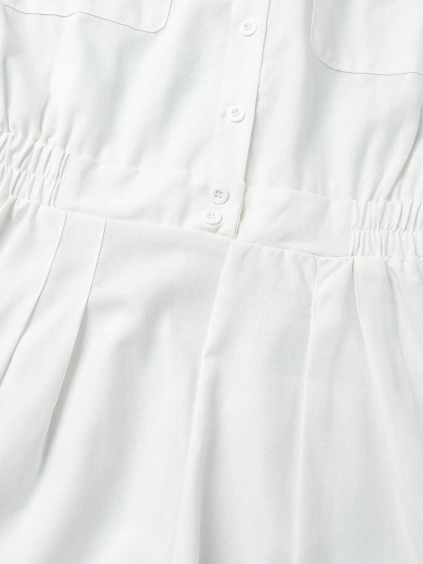 Casual Button Front Long Sleeve Romper - Roe Creation