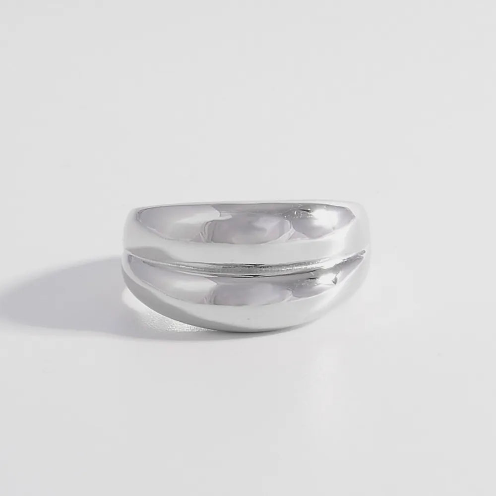 925 Sterling Silver Bulging Ring - Roe Creation