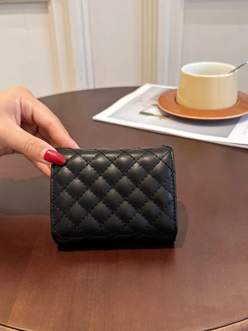 PU Leather Solid Color Wallet - Roe Creation