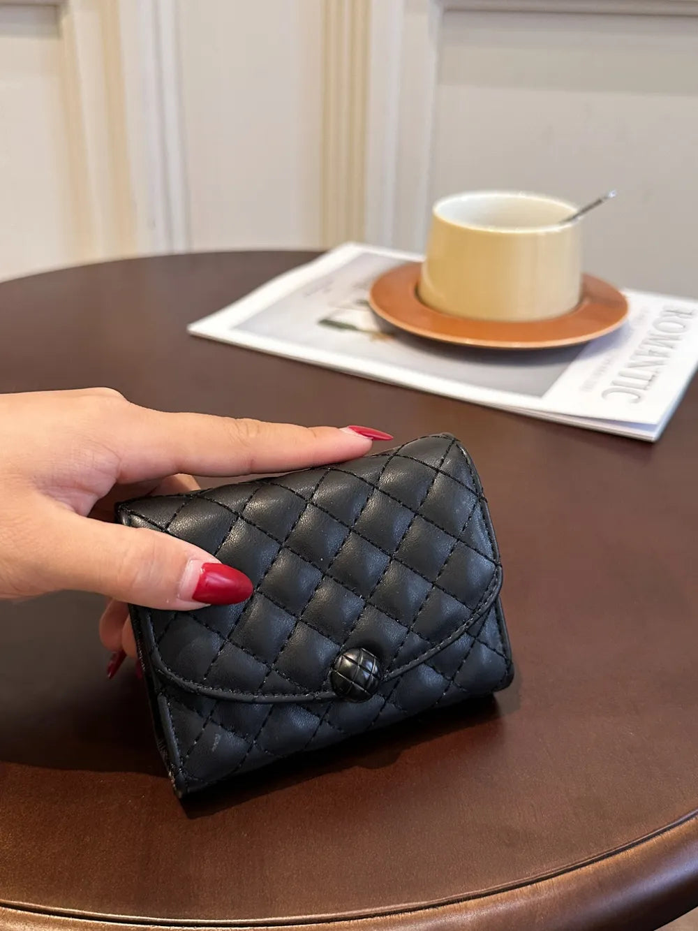 PU Leather Solid Color Wallet - Roe Creation