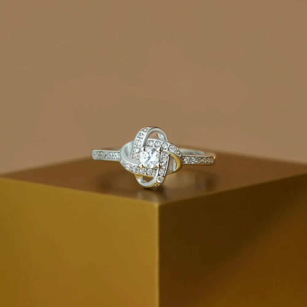 925 Sterling Silver Inlaid Zircon Ring - Roe Creation