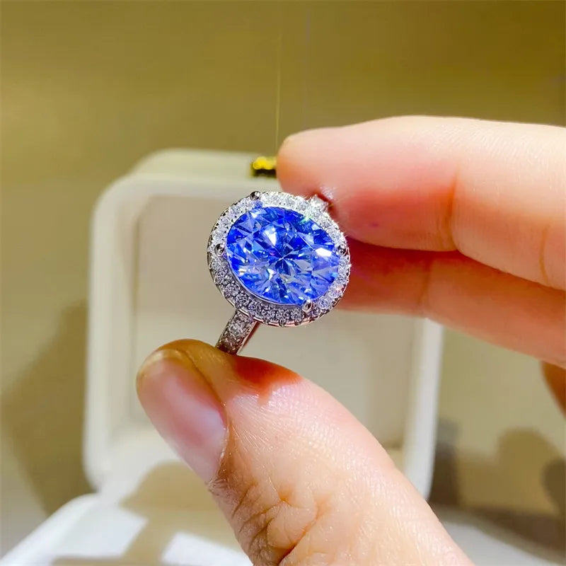 5 Carat Moissanite 925 Sterling Silver Ring - Roe Creation