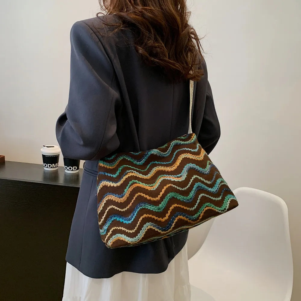 Vintage Medium Shoulder Bag with Adjustable Strap - Roe Creation