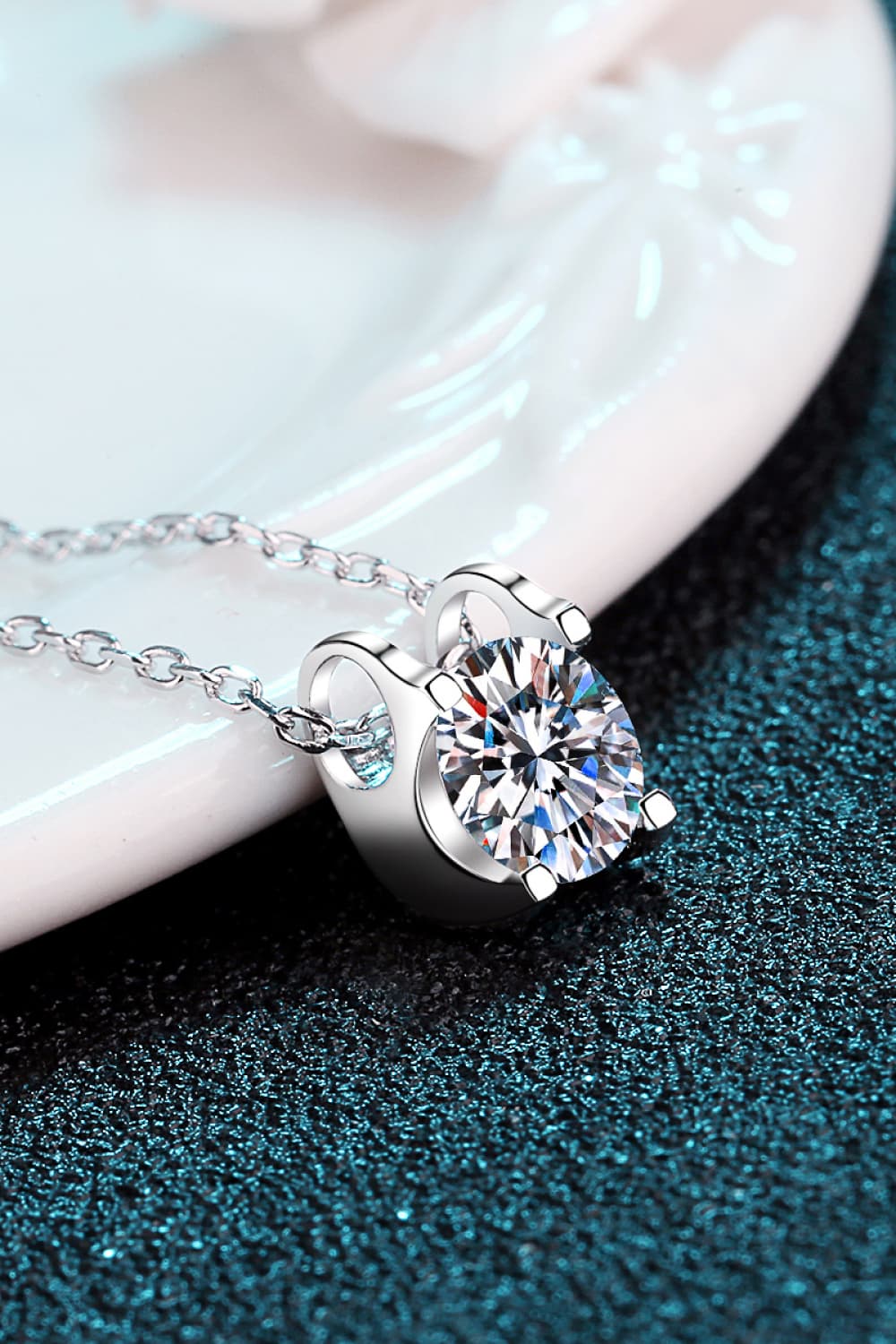 Moissanite 925 Sterling Silver Necklace - Roe Creation
