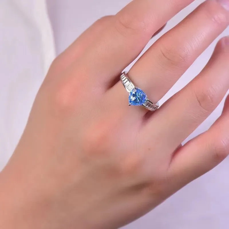 2 Carat Moissanite 925 Sterling Silver Ring - Roe Creation