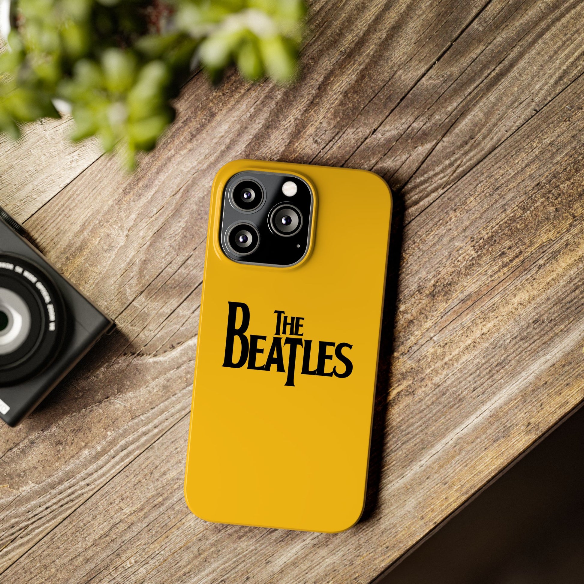 The Beatles Basic Yellow Slim Phone Case - iPhone - Roe Creation