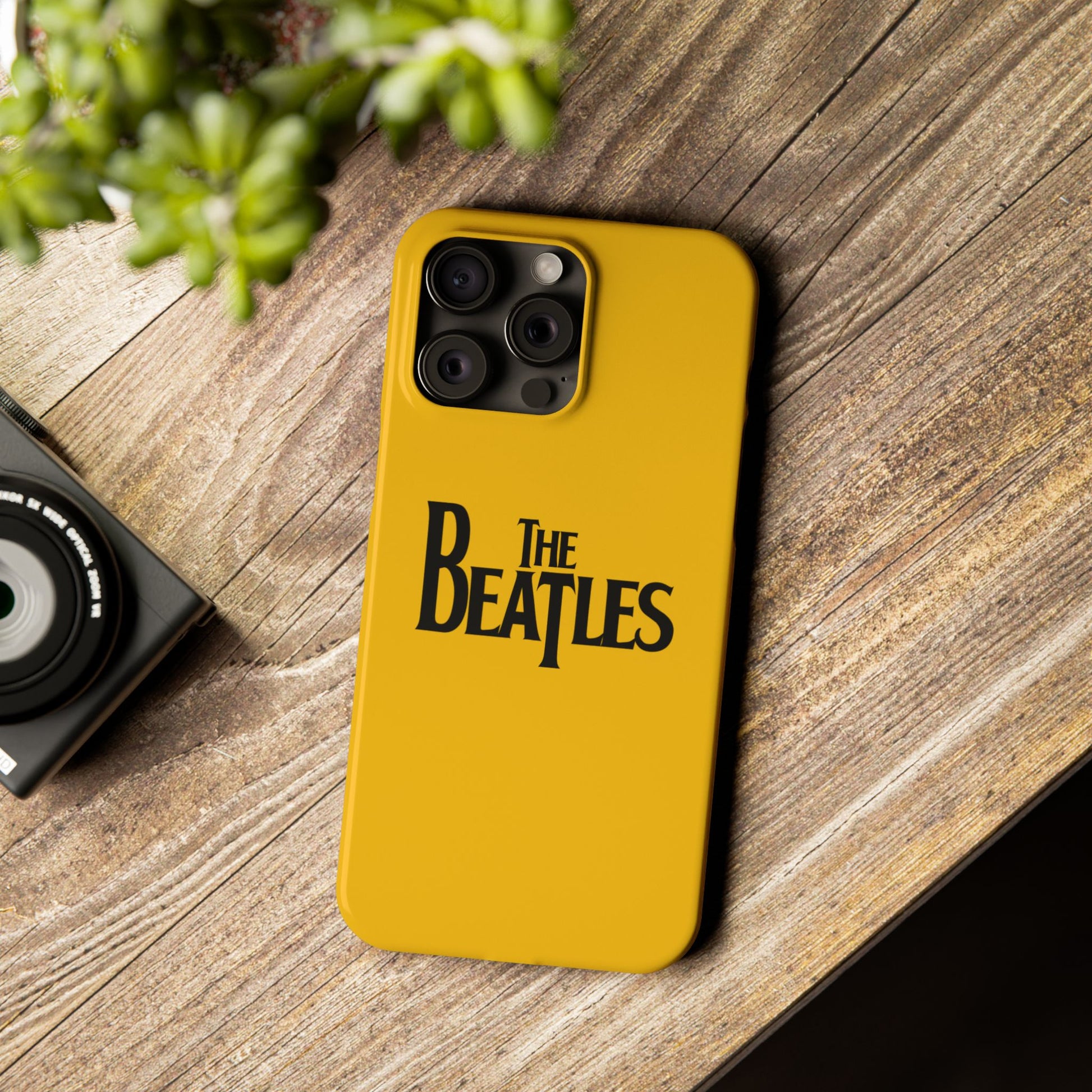 The Beatles Basic Yellow Slim Phone Case - iPhone - Roe Creation