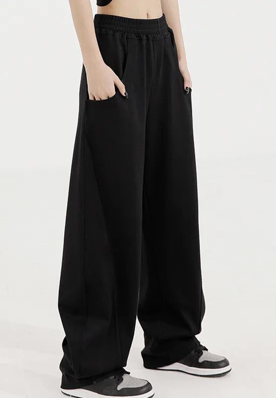 Elastic Waist Sweatpants with Pockets - Roe Creation