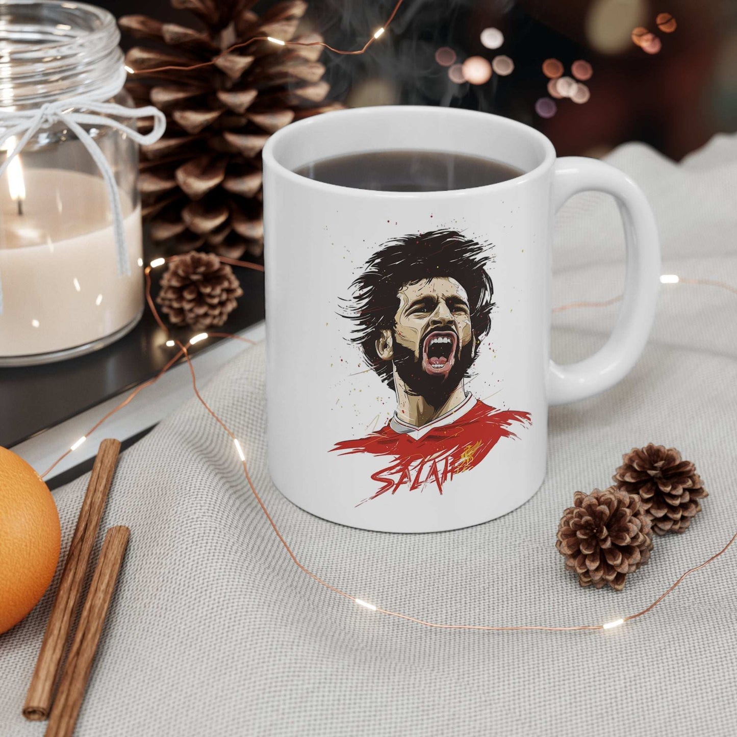 Mohamed Salah Soccer Star Mug - Mohamed Salah Design for Fans.