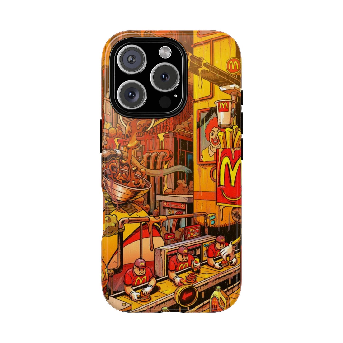 Vibrant Fast Food iPhone Case - Tough Cases with Playful Design
