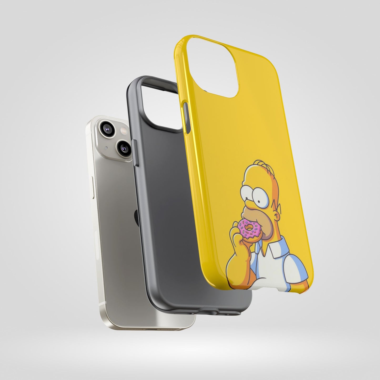 Homer Simpson Phone Case - iPhone, Samsung, Unique Protection for Fans, Cartoon Phone Cover, Gift for Simpsons Lovers, Durable Tough Case