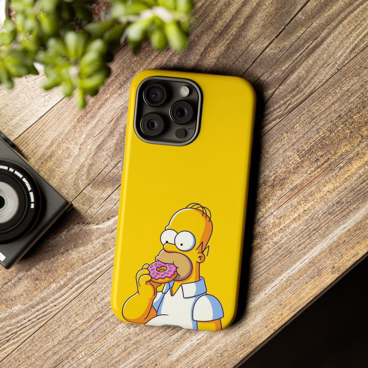 Homer Simpson Phone Case - iPhone, Samsung, Unique Protection for Fans, Cartoon Phone Cover, Gift for Simpsons Lovers, Durable Tough Case
