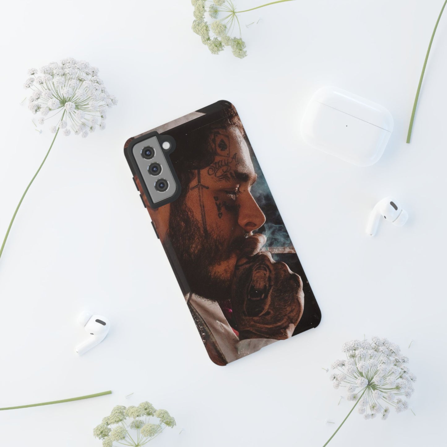 Post Malone Tough Cases for Fans - Artistic Phone Case with Smoky Vibe