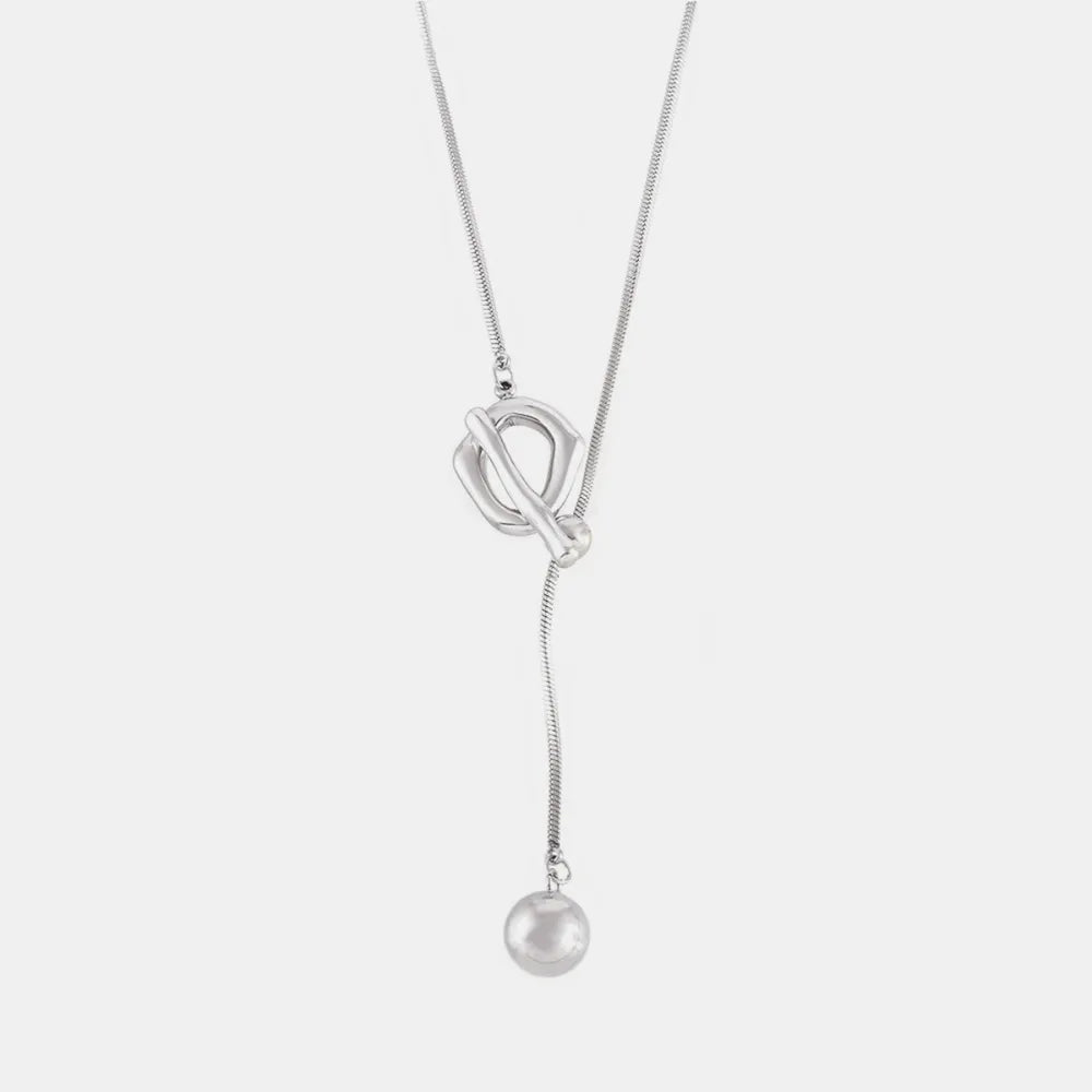 Stainless Steel Bead Necklace - Roe Creation