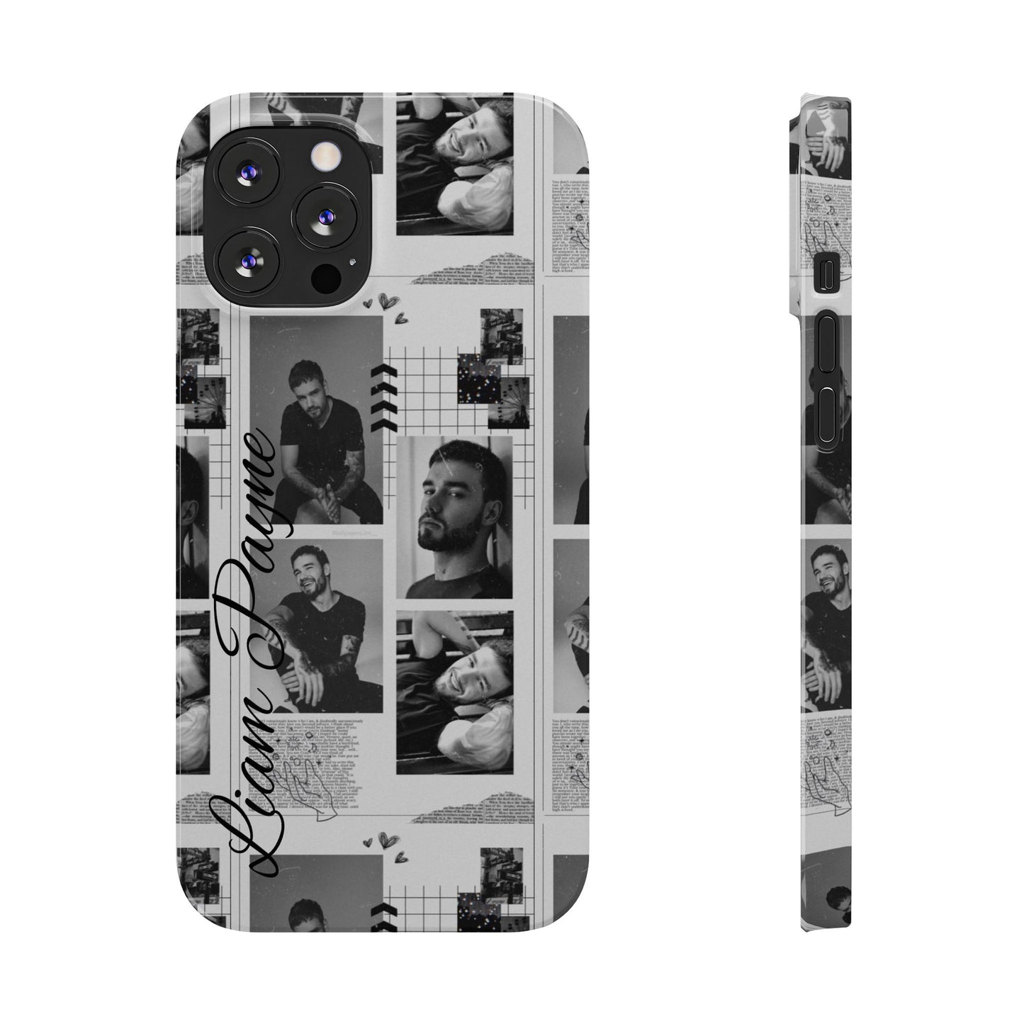 Liam Payne Slim Phone Case - Personalised Collage Design