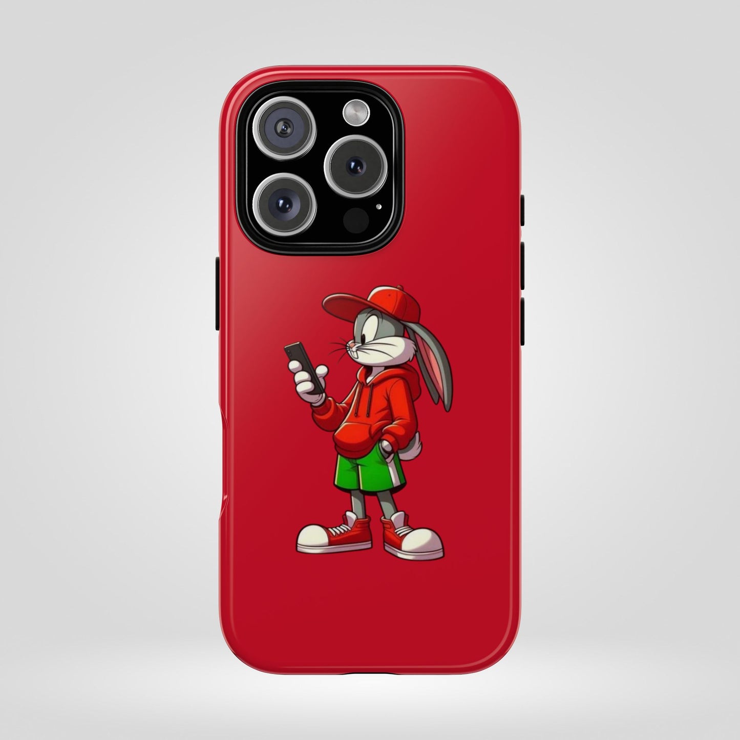 Bugs Bunny Cartoon Character Phone Case - Tough Cases Featuring Stylish Rabbit Design.