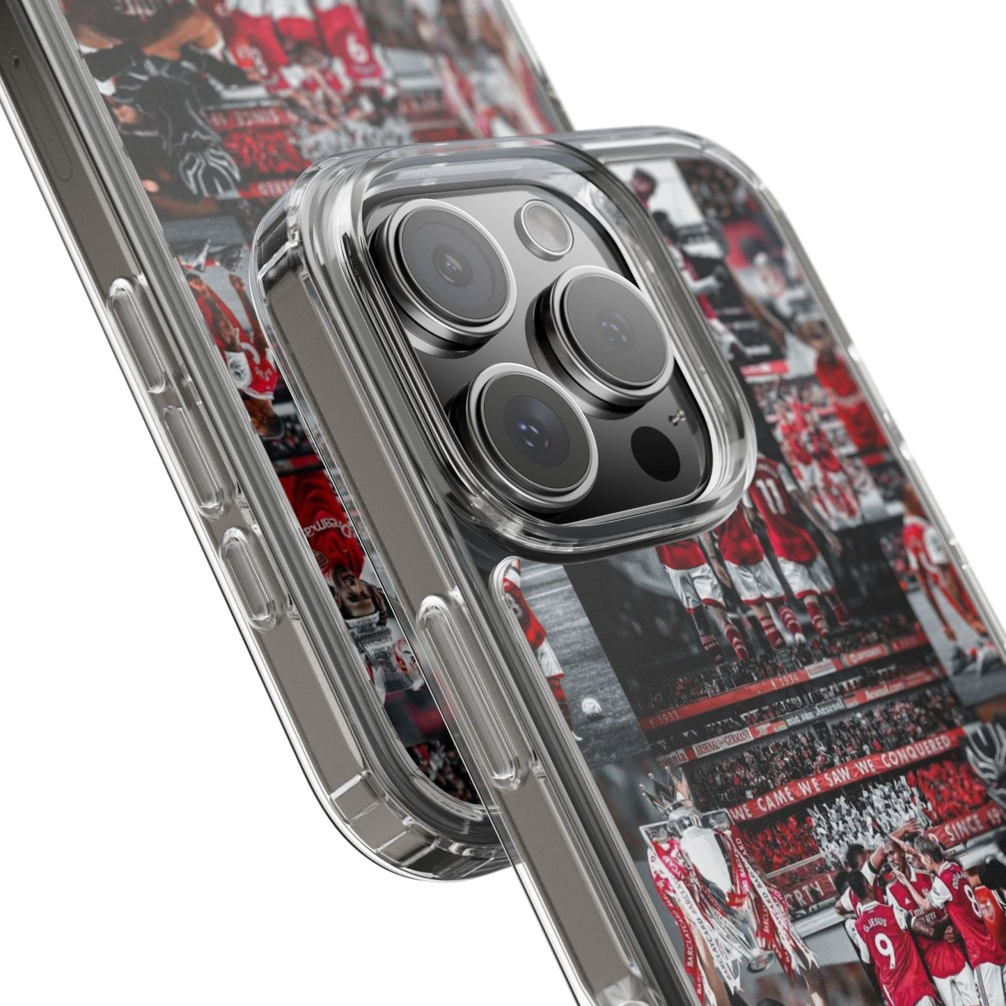 Arsenal Clear Phone Case - Stylish Fan Accessories for Game Day