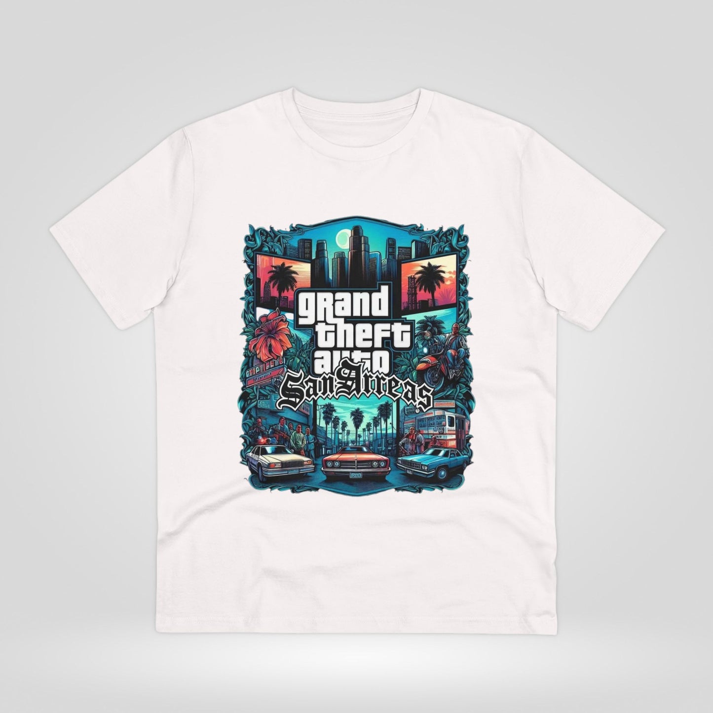 Retro GTA-Inspired Unisex T-Shirt, Gamer Gift, Casual Wear, Streetwear, Urban Style, Cool Graphic Tee - Roe Creation