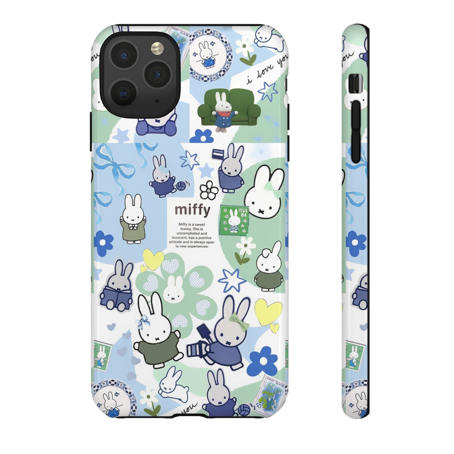 Cute Miffy Tough Phone Case - iPhone, Samsung Stylish Design for Bunny Lovers