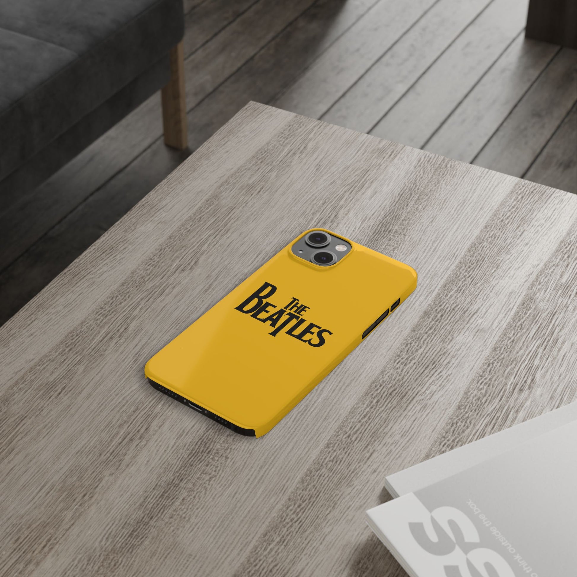 The Beatles Basic Yellow Slim Phone Case - iPhone - Roe Creation