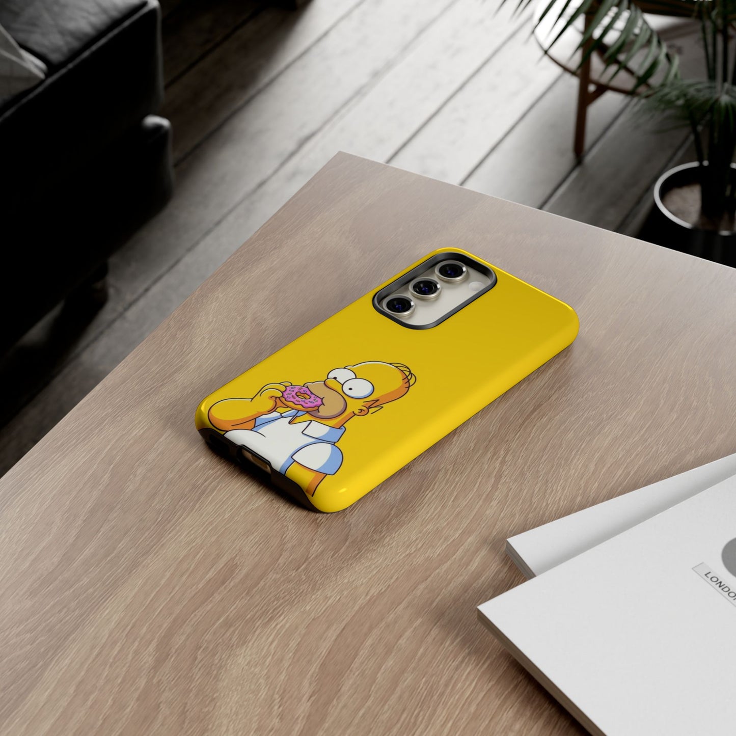Homer Simpson Phone Case - iPhone, Samsung, Unique Protection for Fans, Cartoon Phone Cover, Gift for Simpsons Lovers, Durable Tough Case