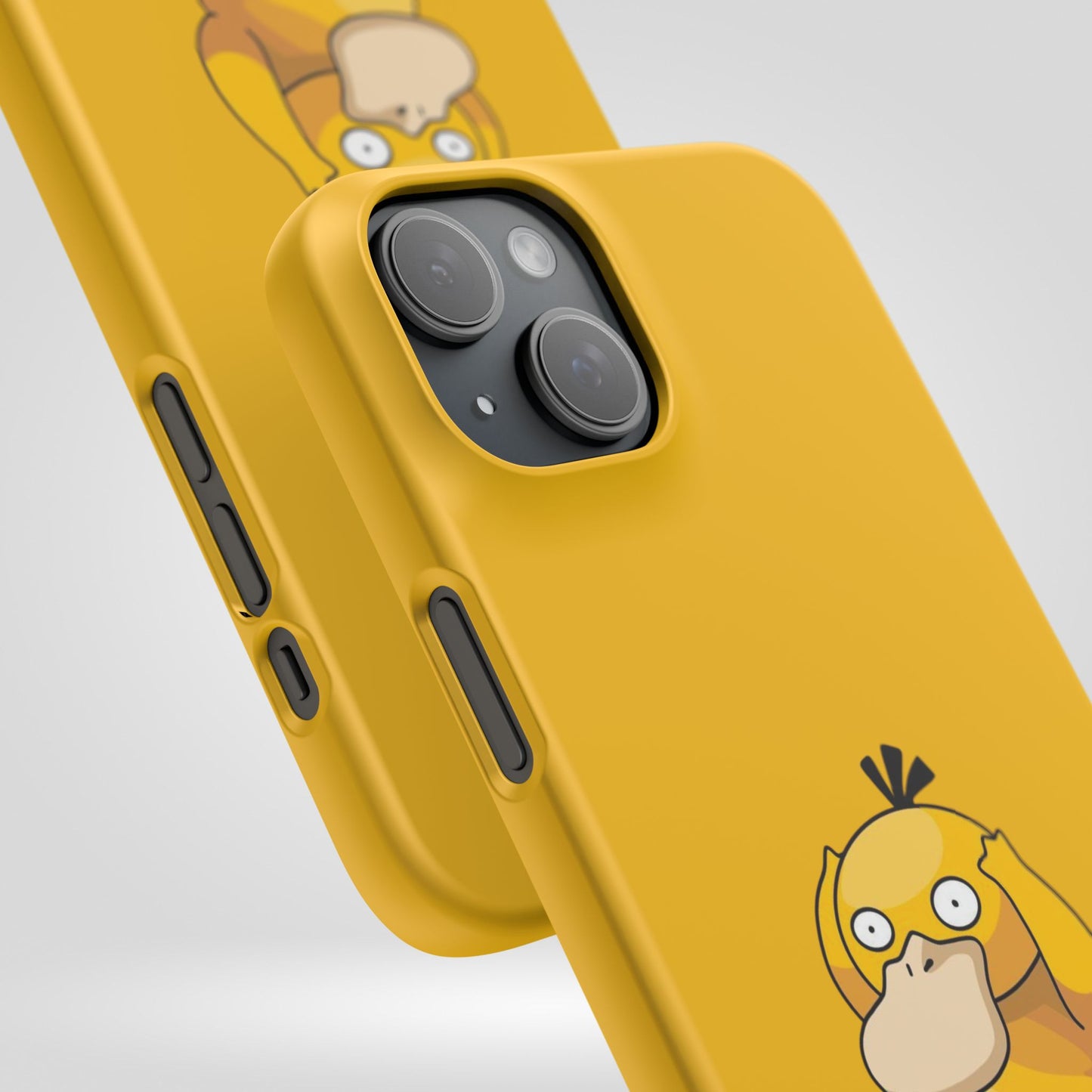Psyduck Pokemon Snap Phone Cases, Yellow, Cartoon - iPhone, Samsung