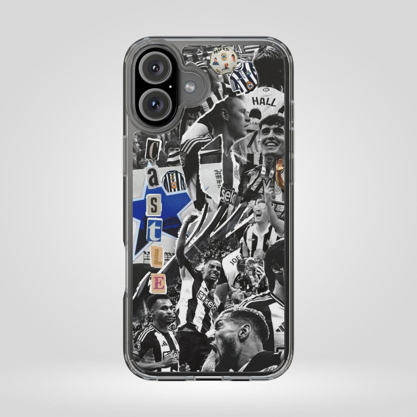 Newcastle United Clear iPhone Case - Fan Merchandise for Sports Enthusiasts