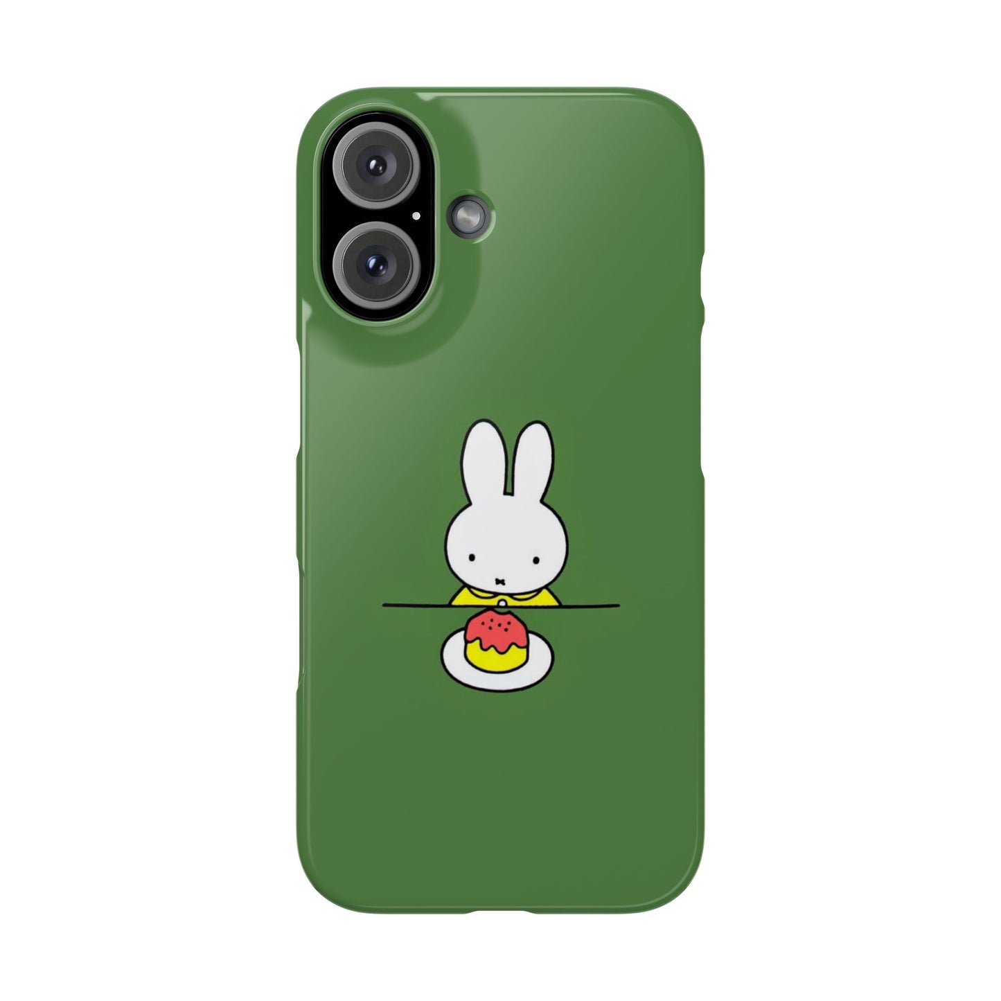 Miffy Phone Case, Snap Case, Green Miffy - iPhone, Samsung