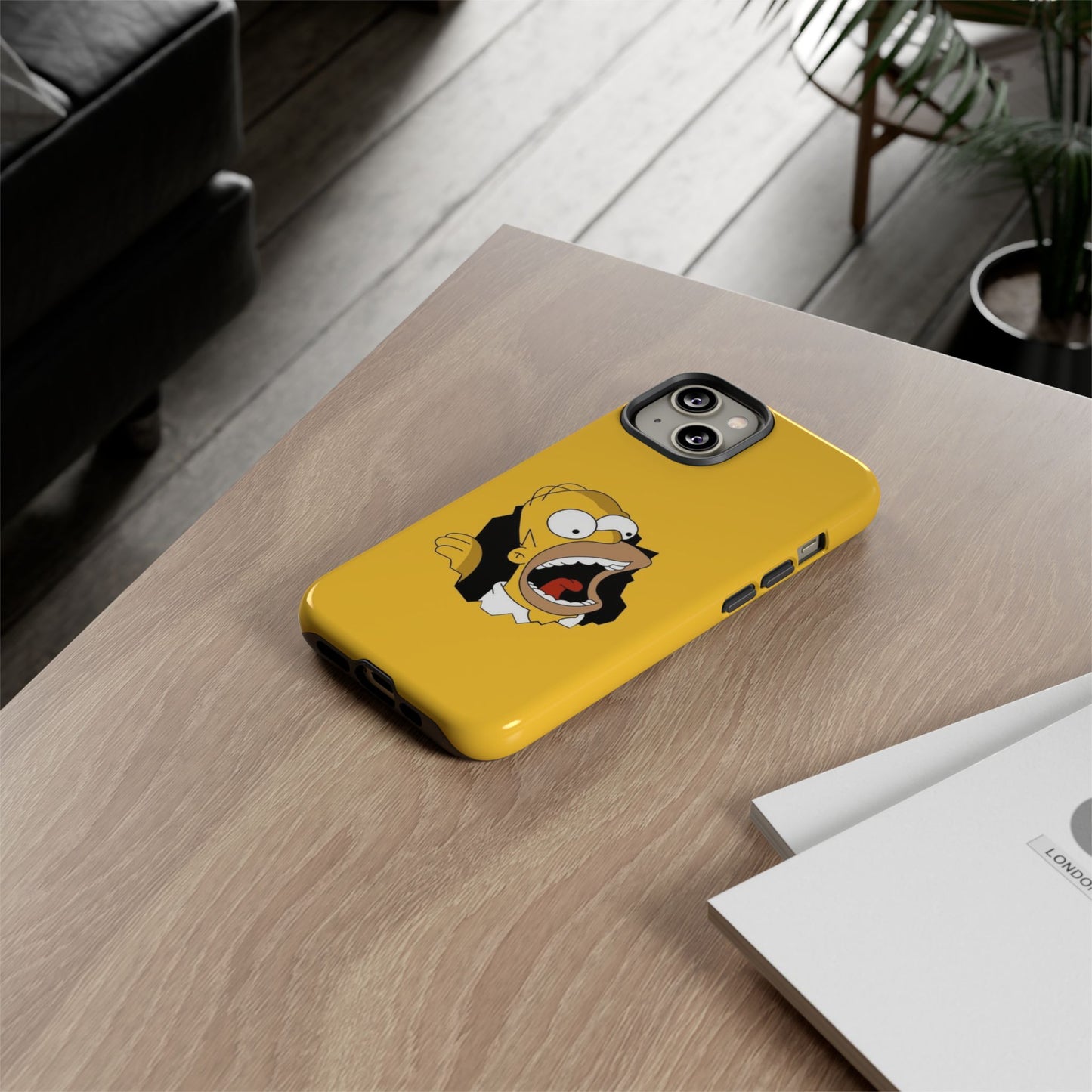 Homer Simpson Phone Case - Tough & Stylish Yellow Case for Fans