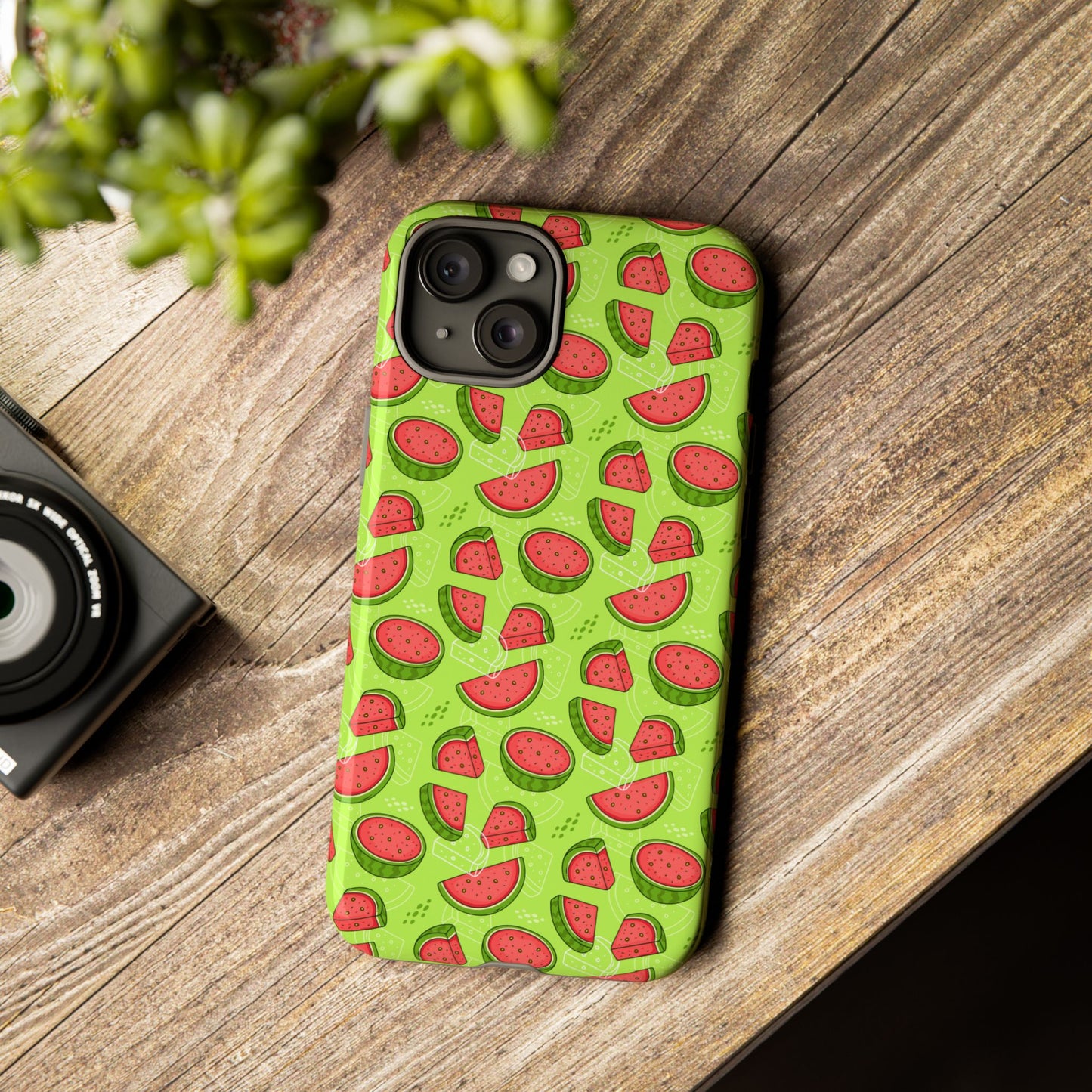 Watermelon Tough iPhone Case – Vibrant Fruit Phone Cover for Summer Vibes - Roe Creation