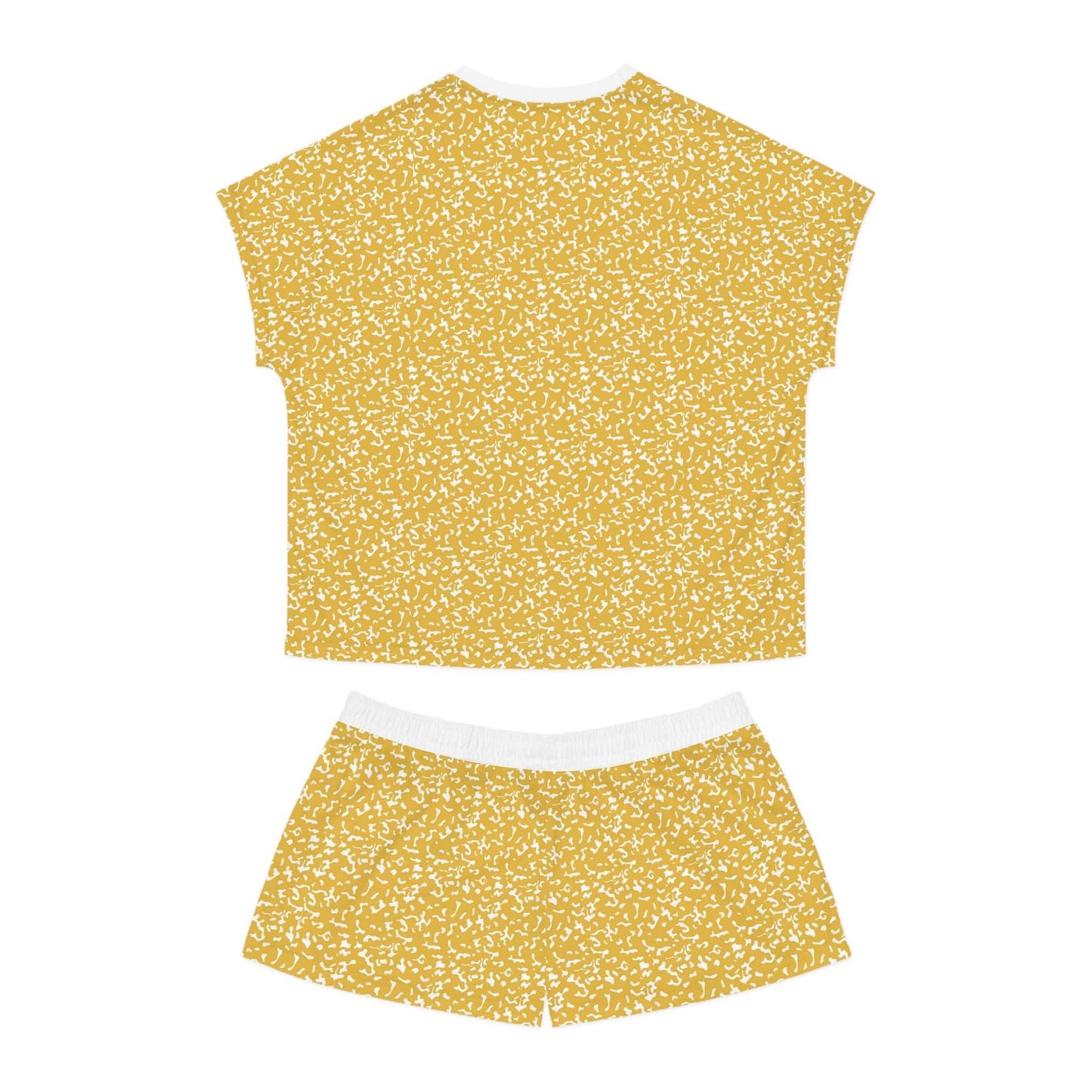 Sunny Floral Women's Short Pajama Set, Cozy Sleepwear, Summer Nights, Gift for.