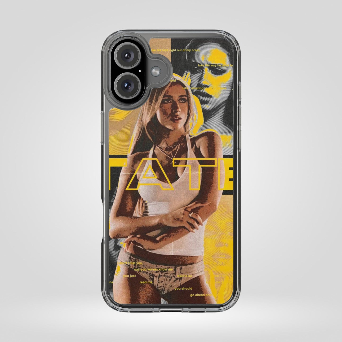 Funky Graphic Clear iPhone & Samsung Case - Stylish Protection for Trendsetters