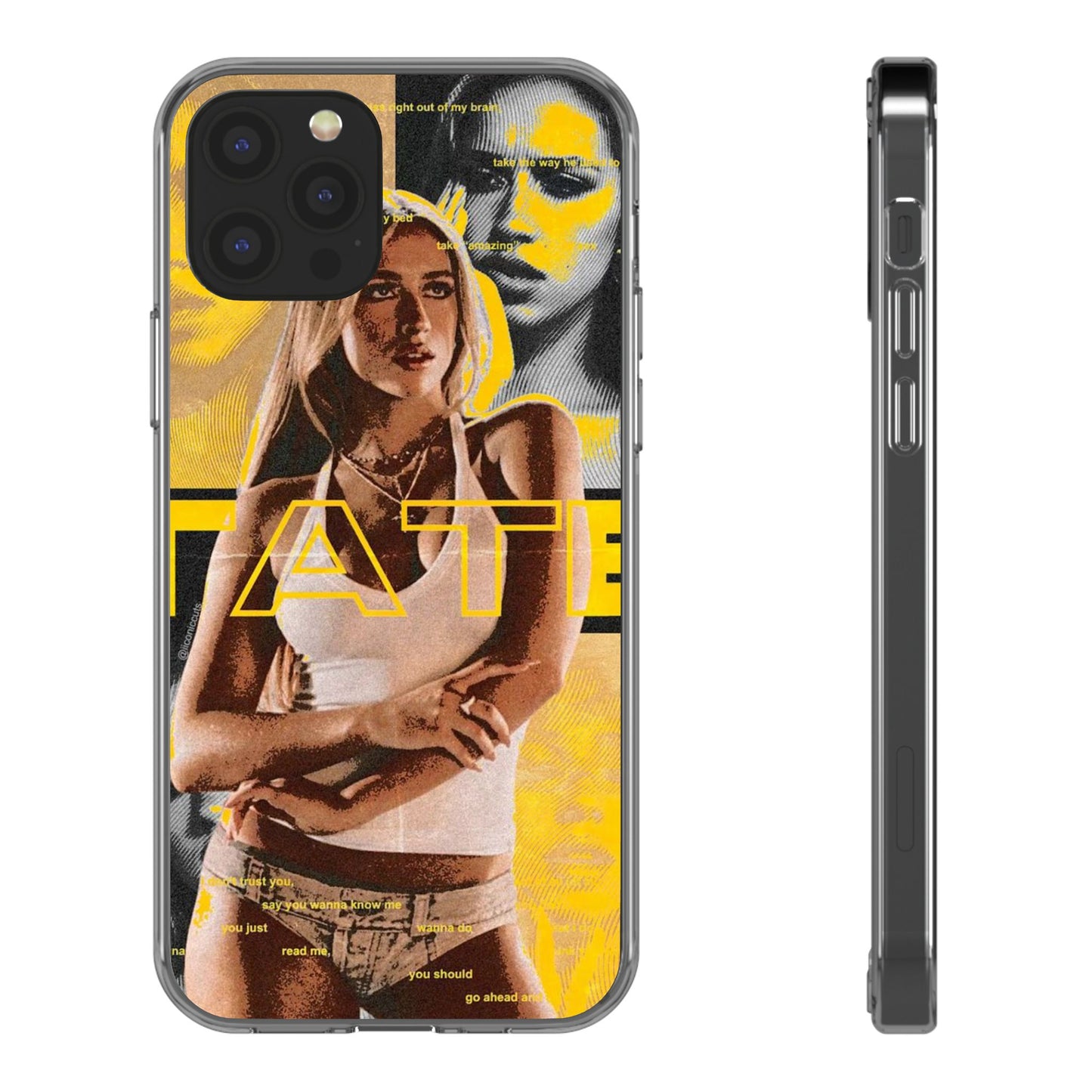 Funky Graphic Clear iPhone & Samsung Case - Stylish Protection for Trendsetters