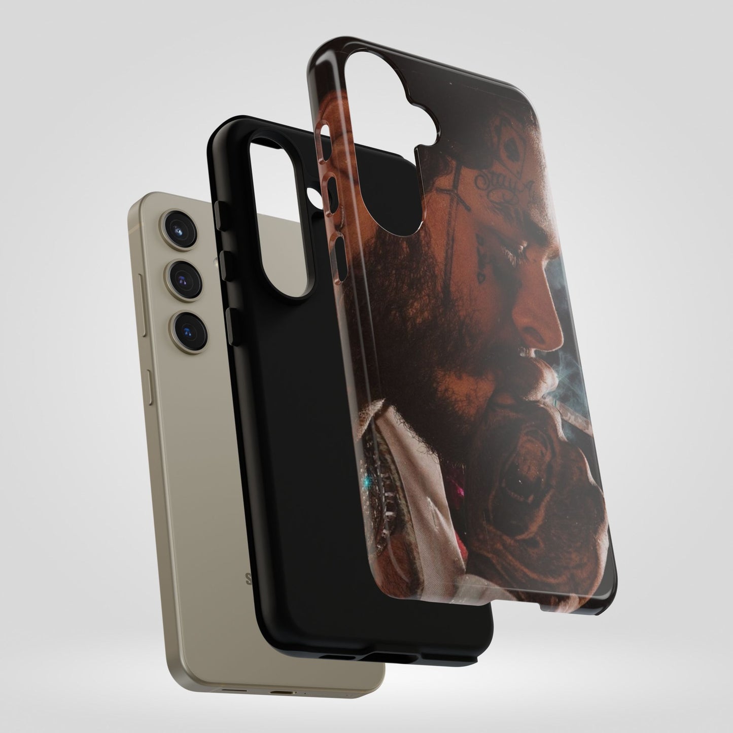 Post Malone Tough Cases for Fans - Artistic Phone Case with Smoky Vibe