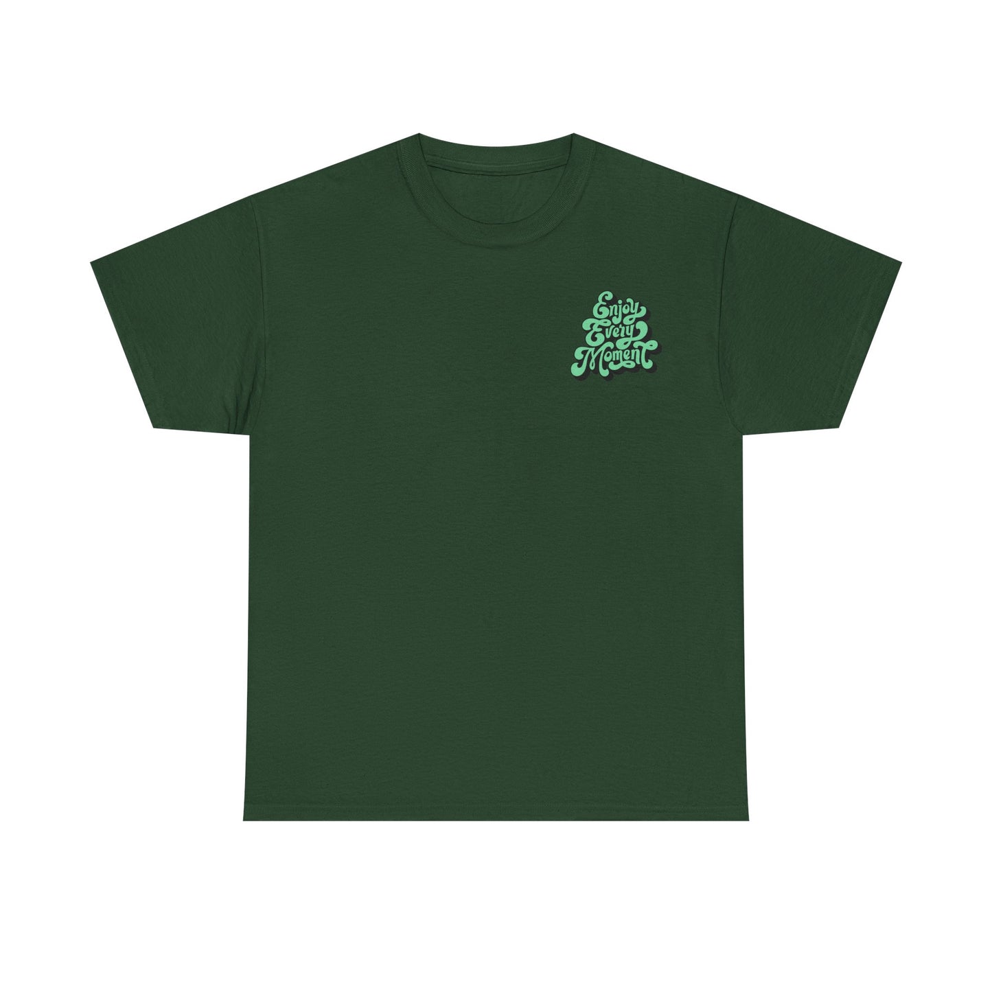 Enjoy Every Moment Unisex Heavy Cotton Tee - Casual Comfort Tee, Graphic Shirt, Everyday Wear, Gift for Friends, Minimalist Style