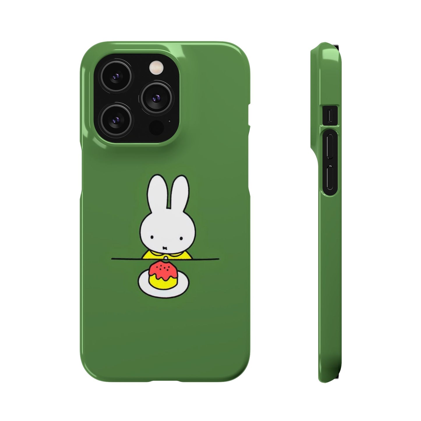 Miffy Phone Case, Snap Case, Green Miffy - iPhone, Samsung