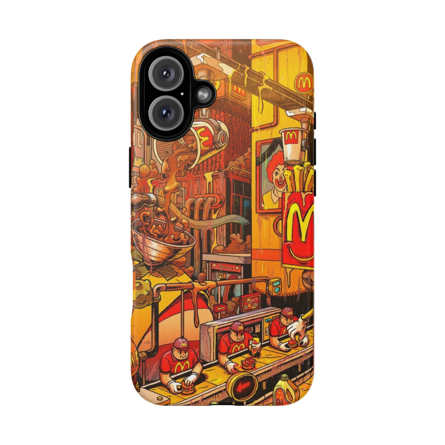 Vibrant Fast Food iPhone Case - Tough Cases with Playful Design