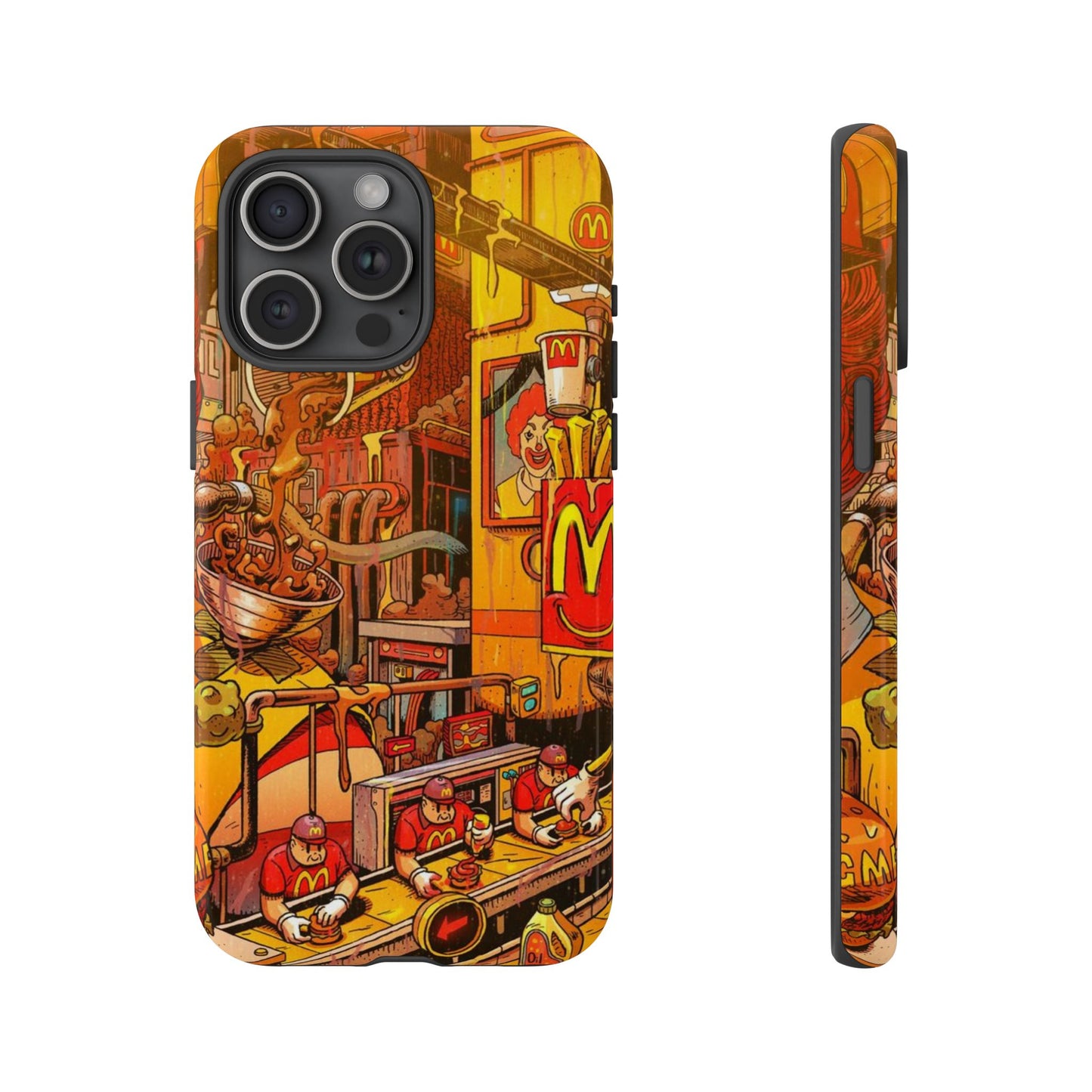 Vibrant Fast Food iPhone Case - Tough Cases with Playful Design