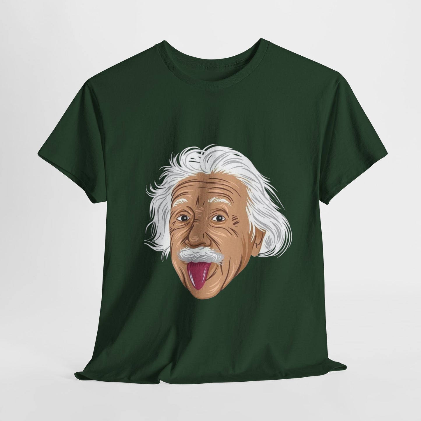 Funny Einstein Unisex Heavy Cotton Tee - Perfect for Science Lovers and Gift Giving