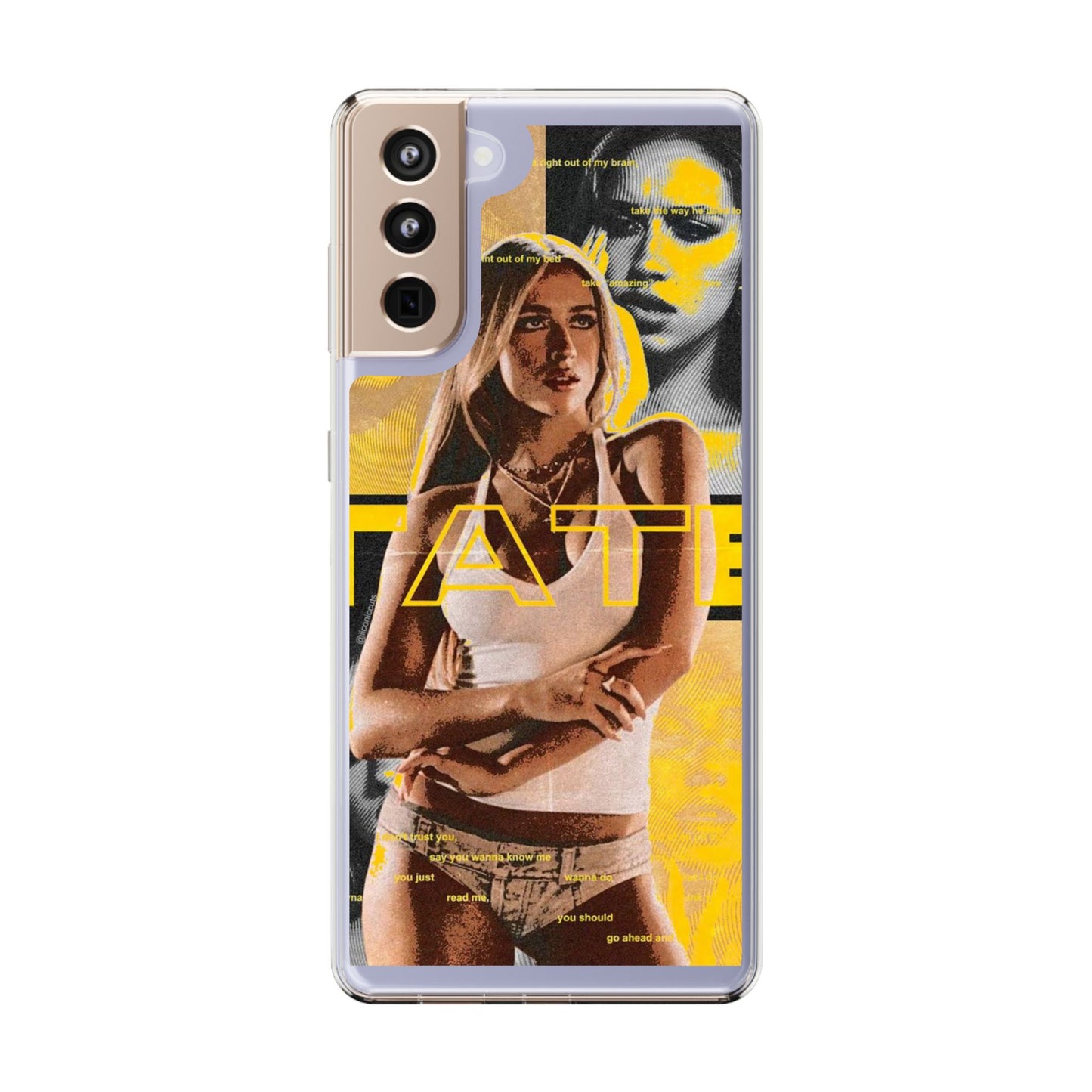 Funky Graphic Clear iPhone & Samsung Case - Stylish Protection for Trendsetters