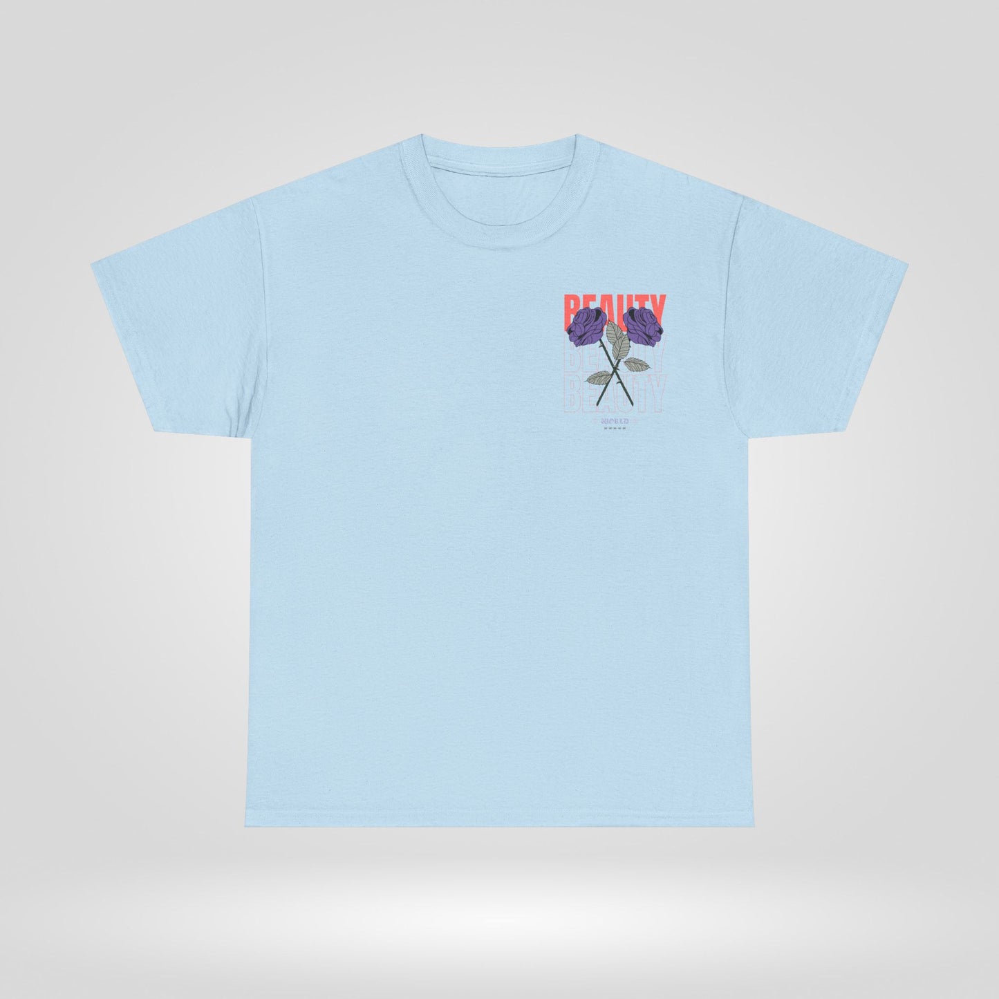 Beautiful Blooms Unisex Heavy Cotton Tee - Flower Graphics, Stylish Shirt, Gift for Her, Trendy Casual Wear, Art Lover Apparel - Roe Creation