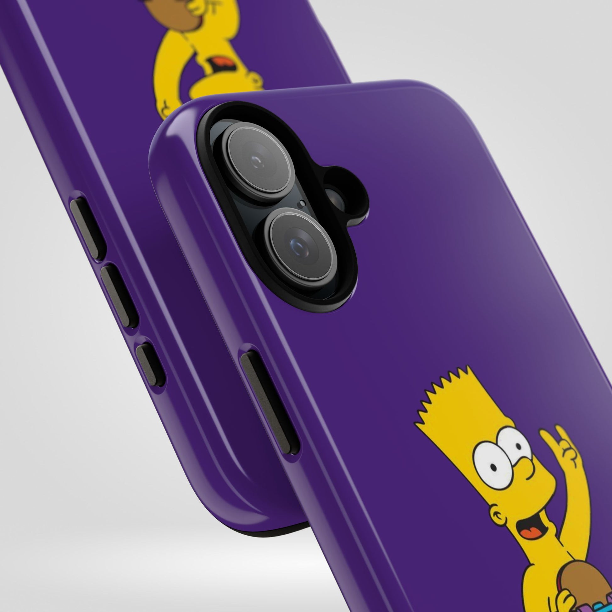 Fun Bart Simpson Skateboard Phone Case - Tough and Stylish - Roe Creation