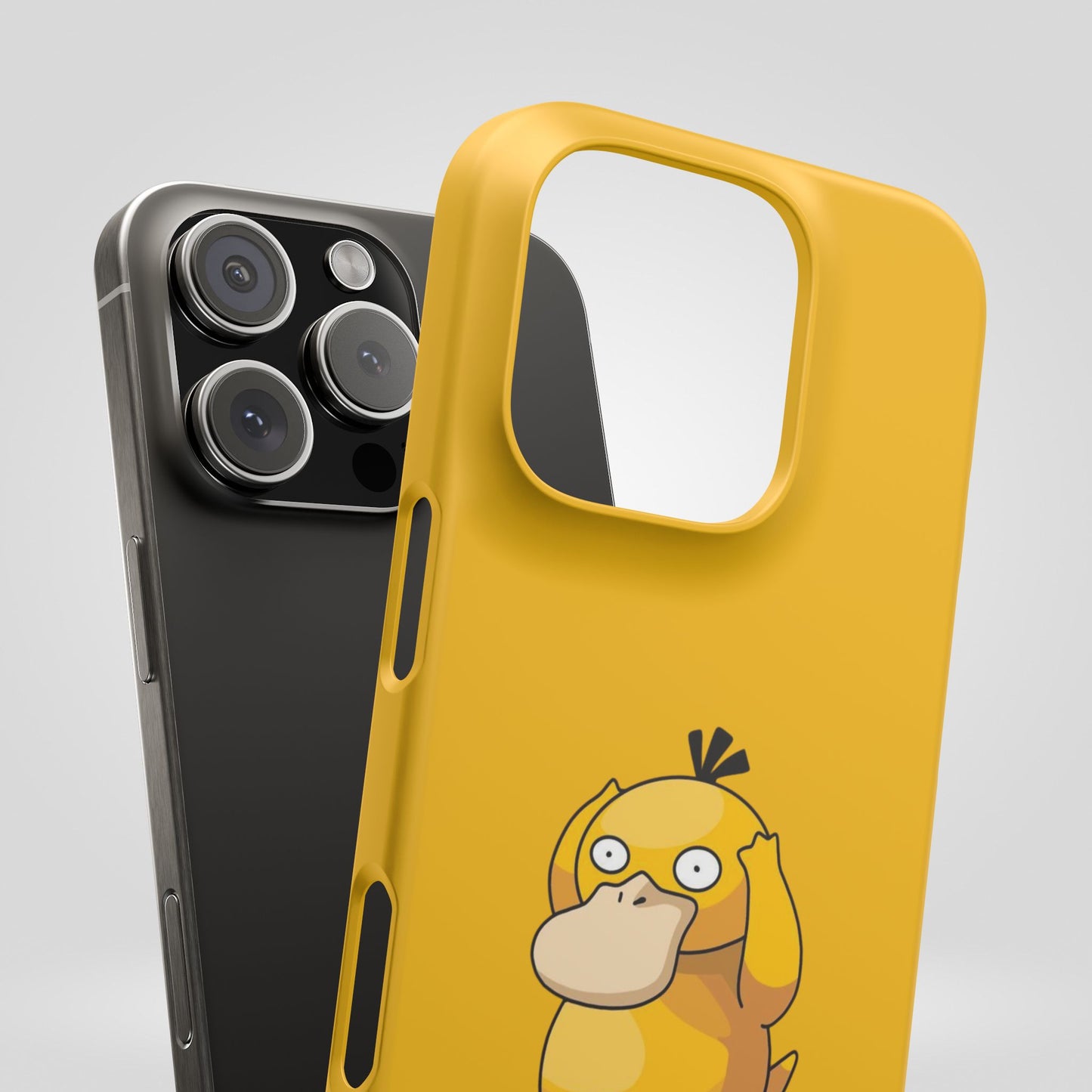 Psyduck Pokemon Snap Phone Cases, Yellow, Cartoon - iPhone, Samsung
