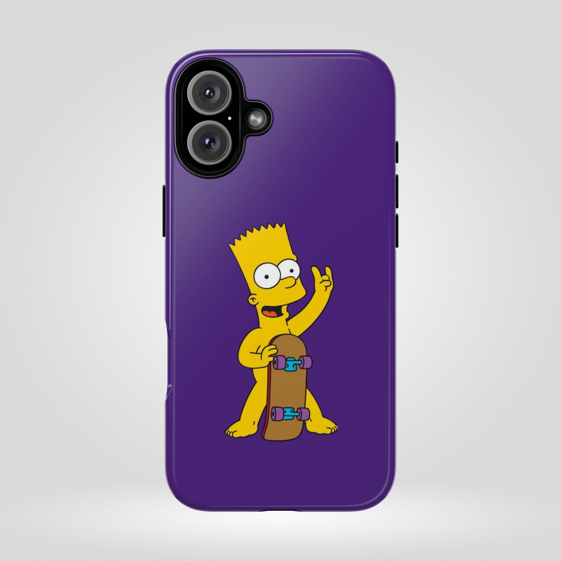 Fun Bart Simpson Skateboard Phone Case - Tough and Stylish - Roe Creation